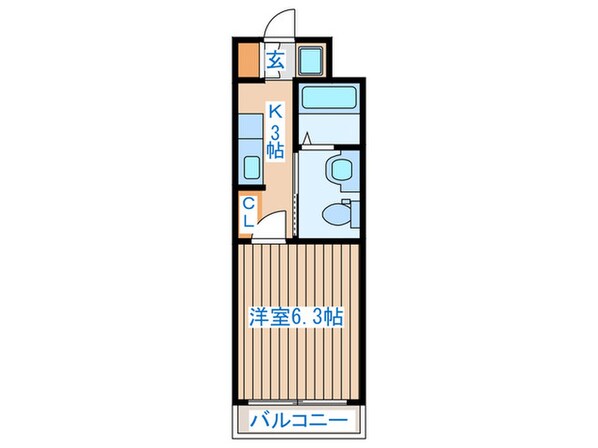 シャトーレイネA棟の物件間取画像